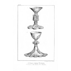 "N I. Kielich z Katedry Włocławskiej. N II. Kielich z daru Kazim. W. w Stobnicy"