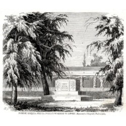 Pomnik księcia Józefa Poniatowskiego w Lipsku / "POMNIK KSIĘCIA JÓZEFA PONIATOWSKIEGO W LIPSKU. (Rysował z litografii Podbielski