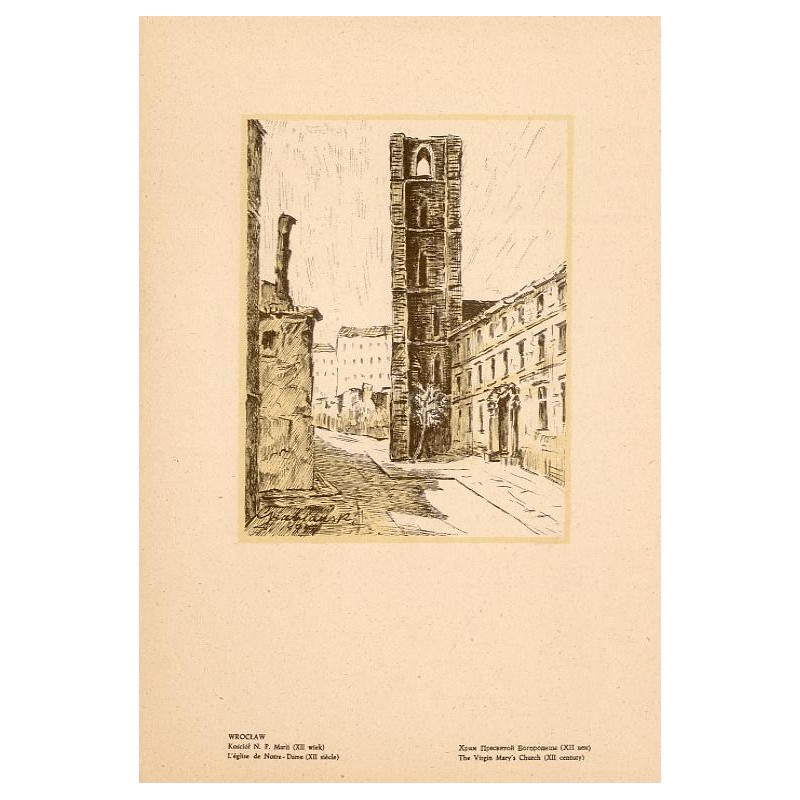 "WROCŁAW. Kościół N. P. Marii (XII wiek) [...]"