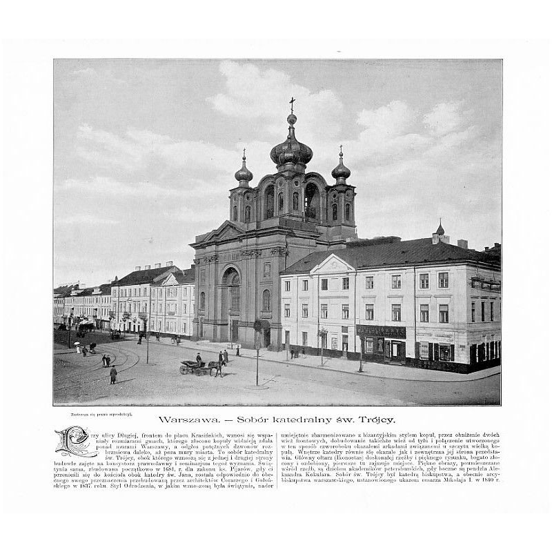 "Warszawa. - Sobór katedralny św. Trójcy."