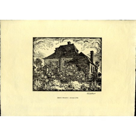 8 "Zamek w Skoczowie - drzeworyt (1934)"