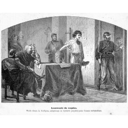 "Losowanie do wojska. Wedle obrazu A. Grottgera, zakupionego na wystawie paryzkiéj przez Cesarza austryackiego."