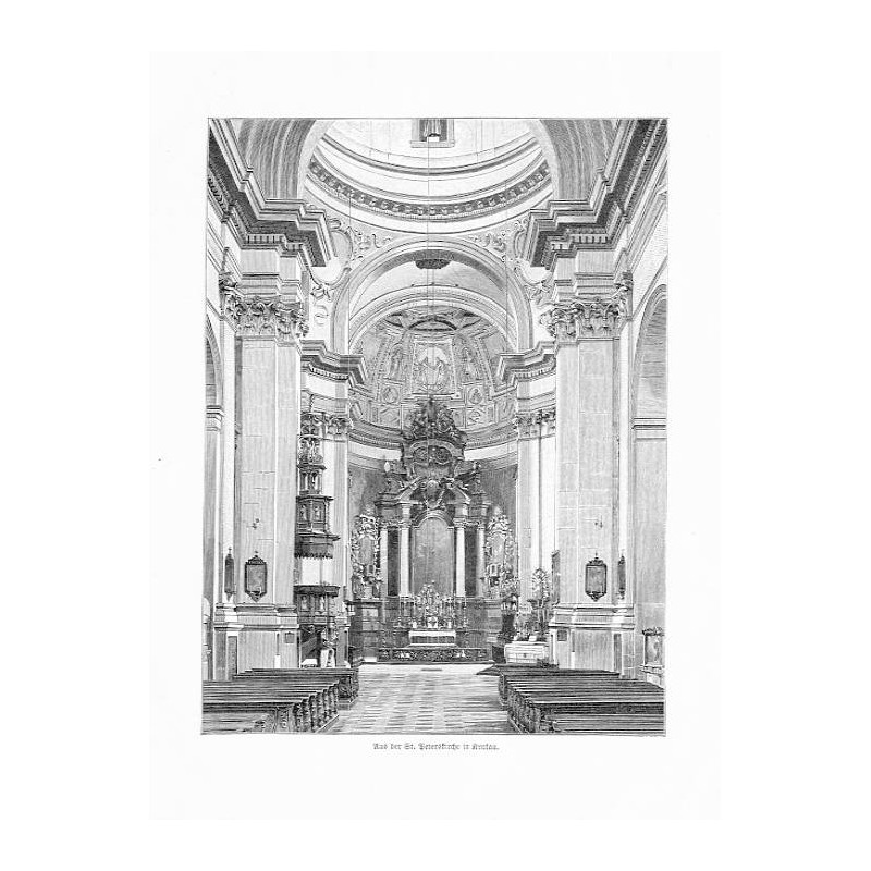 "Aus der St. Peterskirche in Krakau."