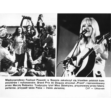 "Międzynarodowy Festiwal Piosenki w Sopocie zakończył się triumfem polskich kompozytorów i wykonawców. Grand Prix de Disques otr