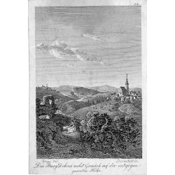 "Die Burg Dohna nebst Gamich auf der entgegen gesezten Höhe. 12."