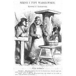 "Przy pompie. Dorożkarz [...]"