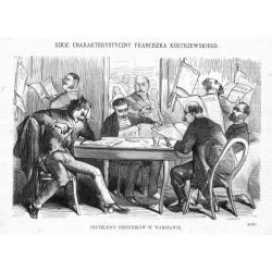 Czytelnicy dzienników w Warszawie / "CZYTELNICY DZIENNIKÓW W WARSZAWIE. (2638)"