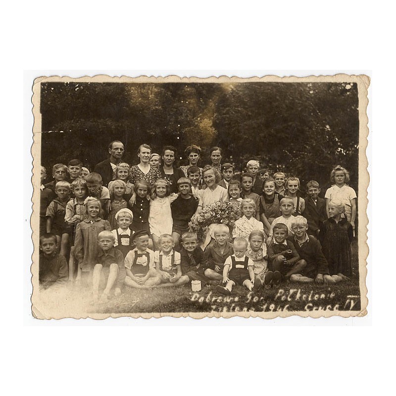 "Dąbrowa Gór. Półkolonie Zielona 1946 Grupa IV"
