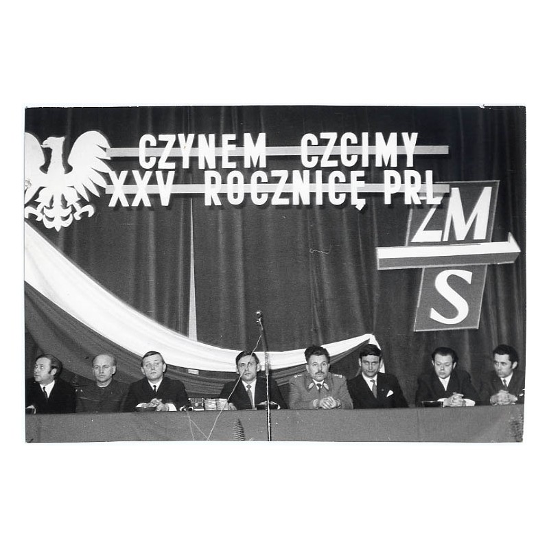 "Prezydium spotkania ZMS z władzami miejskimi"