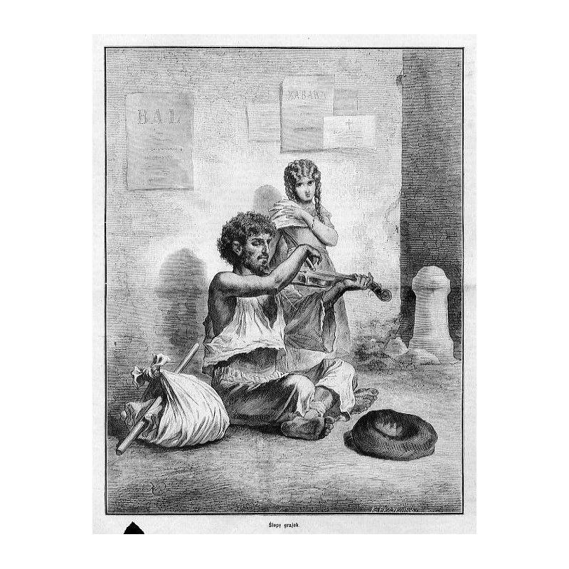 "Ślepy grajek."