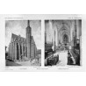 Lutsch: Bilderwerk schlesischer Kunstdenkmäler 25 / "BRESLAU KREUZKIRCHE 1. VON SÜDWEST. 2. GEGEN SÜDWESTEN. ORPHANOTROPHEUM. NE