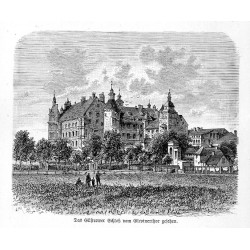 "Das Güstrower Schloß vom Glevinerthor gesehen."