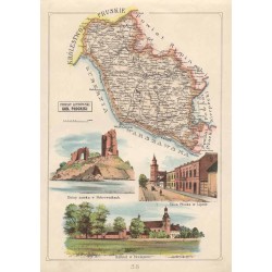 "58 POWIAT LIPNOWSKI GUB. PŁOCKIEJ Ruiny zamku w Bobrownikach. Ulica Płocka w Lipnie Kościół w Skempem."