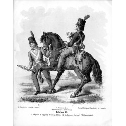 "Tablica 10. 1. Trębacz z brygady Wielkopolskiej. 2. Żołnierz z brygady Wielkopolskiej."