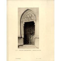 Katedra gnieźnieńska - portal gotycki / "Tab. V. KATEDRA GNIEŹNIEŃSKA - PORTAL GOTYCKI."