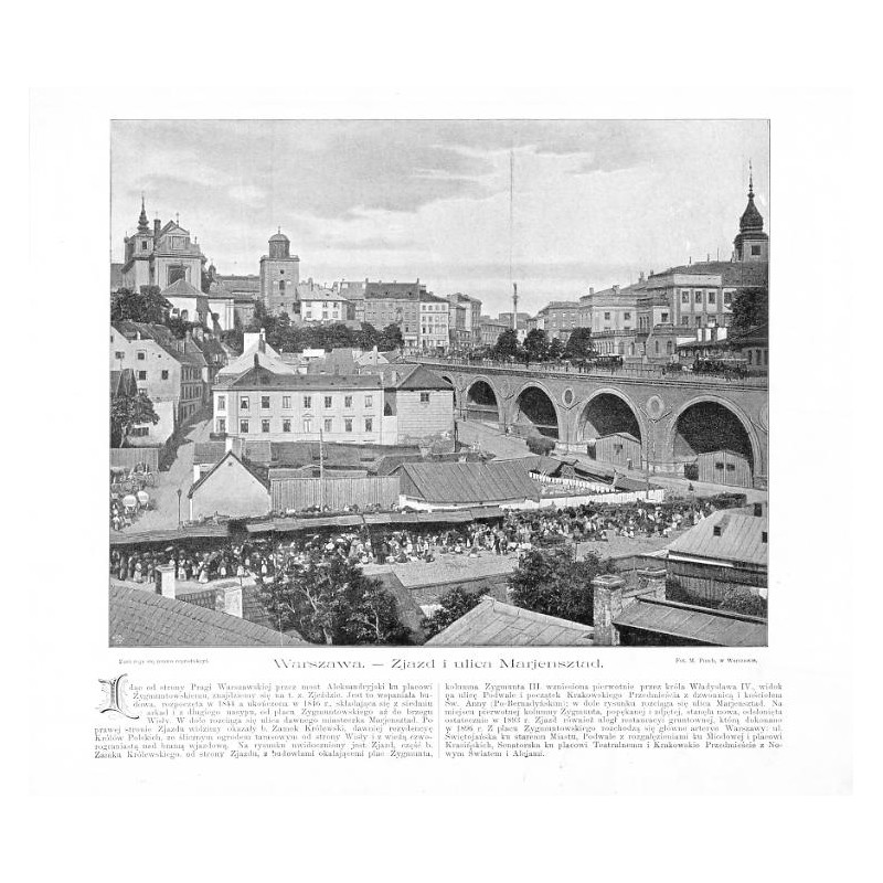 "Warszawa. - Zjazd i ulica Marjensztad."