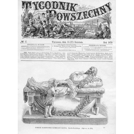 Pomnik baronowej Giordano Sanna / "POMNIK BARONOWEJ GIORDANO SANNA. Rzeźba Brodzkiego. (Opis na str. 269). 260"