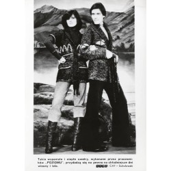 "Takie wspaniałe i ciepłe swetry, wykonane przez pracowników "POZIOMU" [...] KAW-CAF - Sokołowski"