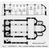 Fig. 2 Kruszwica / "Fig. 2. KRUŚWICA. Plan i przekrój kollegiaty (według Kohtego)."