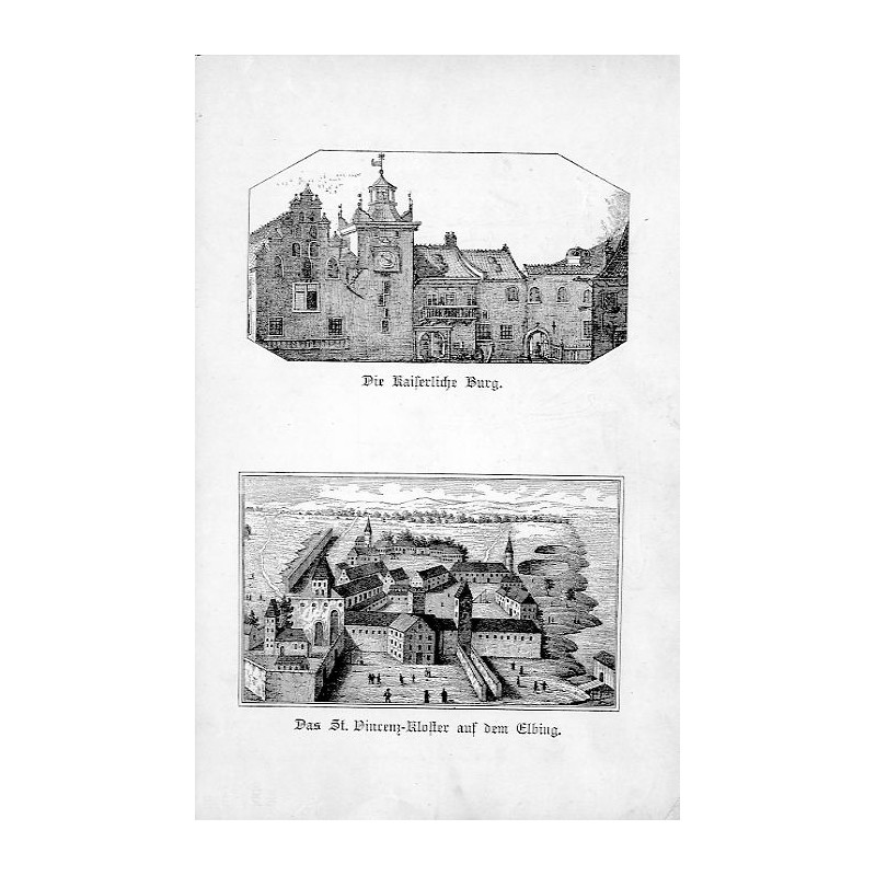 [1] [Dawny zamek książąt śląskich, a potem zamek cesarski] "Die Kaiserliche Burg." [2] [Dawny klasztor św. Wincentego na Ołbini