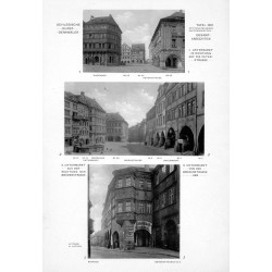 Görlitz. Untermarkt / Lutsch: Bilderwerk schlesischer Kunstdenkmäler 180 / GÖRLITZ "1. UNTERMARKT IN RICHTUNG AUF DIE PETERSTRAS