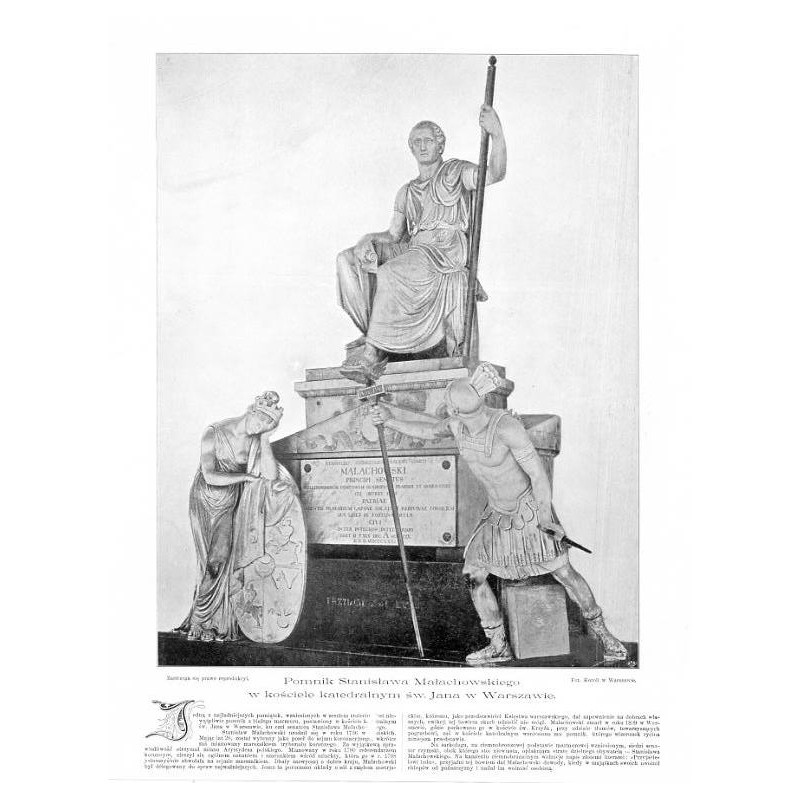 "Pomnik Stanisława Małachowskiego w kościele katedralnym św. Jana w Warszawie."