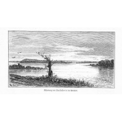 "Mündung des Sanflusses in die Weichsel." / "Mündung des Sanflusses in die Weichsel, nordgalizische Tiefebene, von Rudolf Bernt"