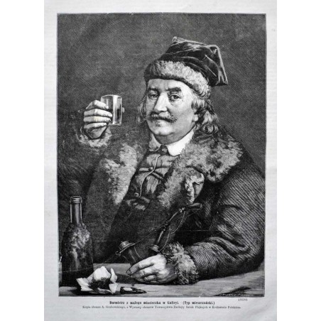 "Burmistrz z małego miasteczka w Galicyi. (Typ mieszczański.) Kopia obrazu A. Grabowskiego [...]. (5110)"