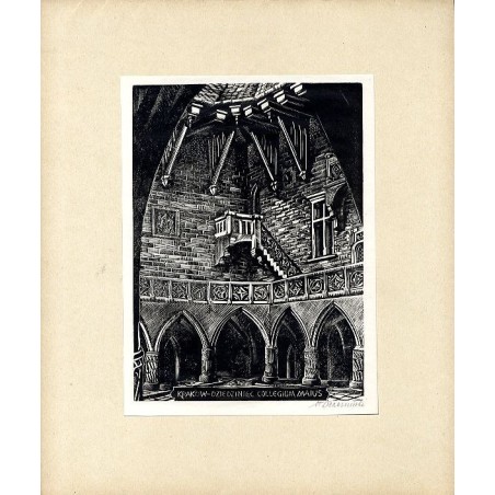 Kraków - Dziedziniec Collegium Maius / "KRAKÓW - DZIEDZINIEC COLLEGIUM MAIUS"