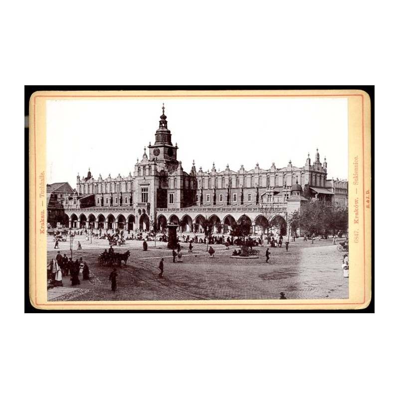 "6847. Kraków. - Sukiennice. Krakau. - Tuchhalle."