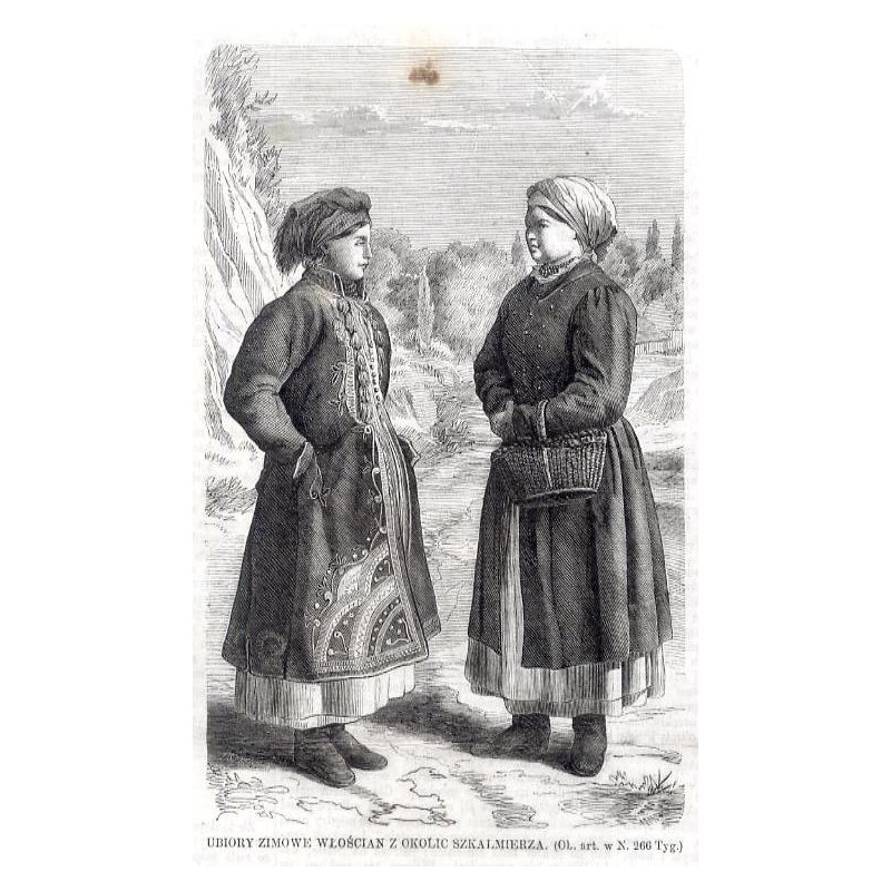 Ubiory zimowe włościan z okolic Szkalmierza / "UBIORY ZIMOWE WŁOŚCIAN Z OKOLIC SZKALMIERZA. [...]"