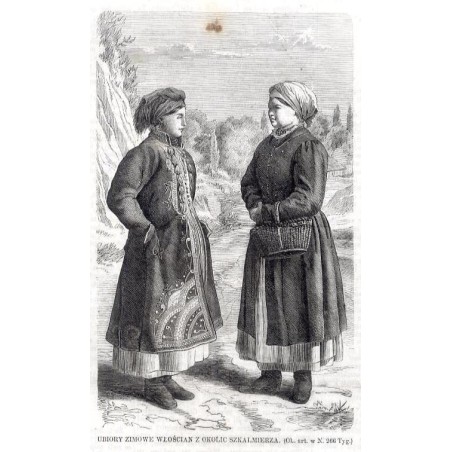 Ubiory zimowe włościan z okolic Szkalmierza / "UBIORY ZIMOWE WŁOŚCIAN Z OKOLIC SZKALMIERZA. [...]"