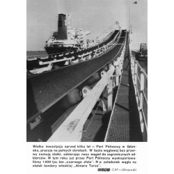 "Wielka inwestycja sprzed kilku lat - Port Północny w Gdańsku, pracuje na pełnych obrotach. [...] n z: załadunek węgla na statek