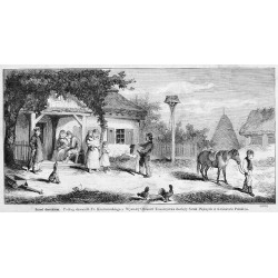 "Przed dworkiem. Podług akwarelli Fr. Kostrzewskiego z Wystawy Obrazów Towarzystwa Zachęty Sztuk Pięknych w Królestwie Polskiém.