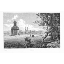 Krzeszów. Panorama z klasztorem "Grüssau 508 d."