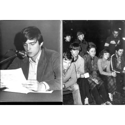 Zestaw fotografii z dwóch Konferencji Sprawozdawczo-Wyborczych Zrzeszenia Studentów Polskich Politechniki Śląskiej w Gliwicach c