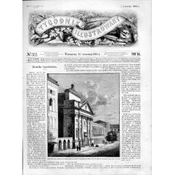 Kościół i klasztor pobernardyński w Warszawie, od strony Krakowskiego Przedmieścia / "KOŚCIÓŁ I KLASZTOR PO-BERNARDYŃSKI W WARSZ