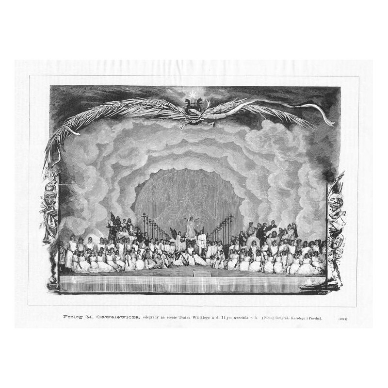 "Prolog M. Gawalewicza, odegrany na scenie Teatru Wielkiego w d. 11-ym września r. b. (Podług fotografii Karolego i Puscha). (40