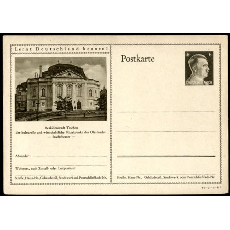 "Beskidenstadt Teschen der kulturelle und wirtschaftliche Mittelpunkt des Olsalandes. Stadttheater"