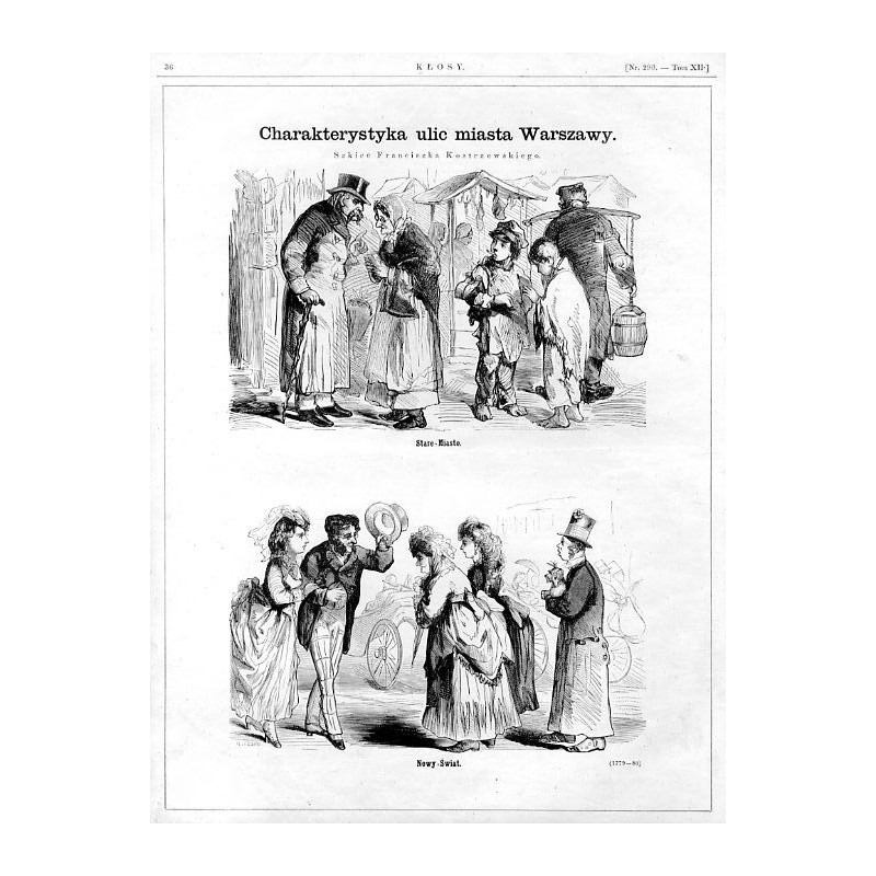 "Charakterystyka ulic miasta Warszawy. Szkice Franciszka Kostrzewskiego. Stare-Miasto. Nowy-Świat. (1779-80)"