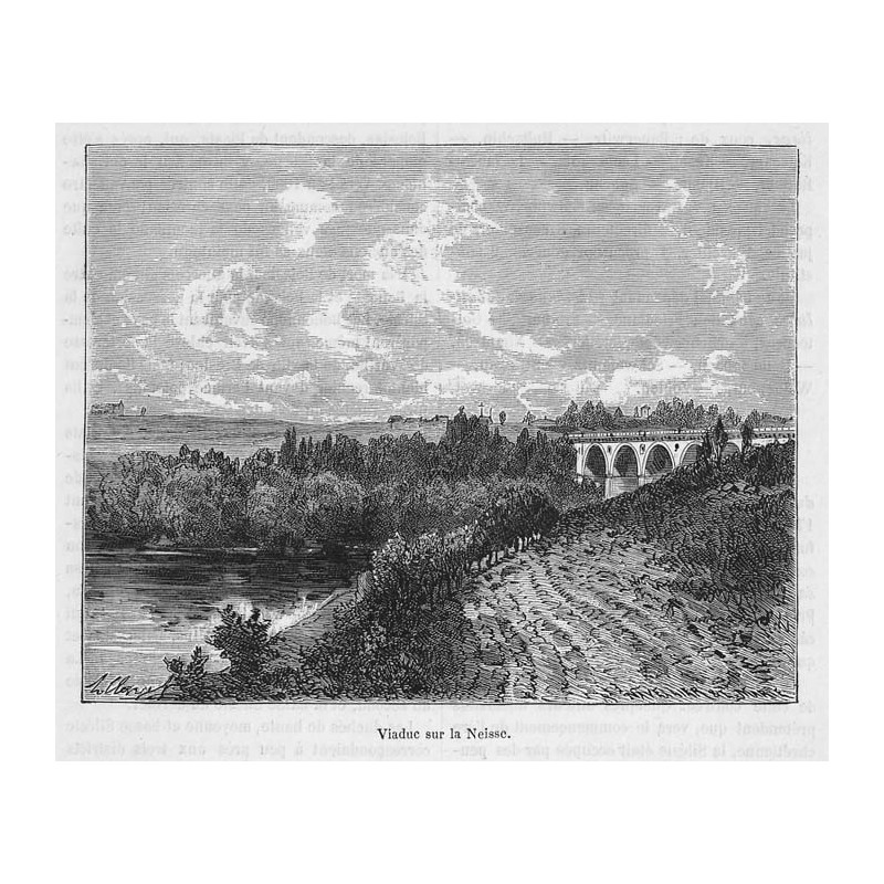 "Viaduc sur la Neisse."