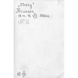 ""Obozy" Kiwerce dn. 9.VII.1936r. No 36. Kl. VII"