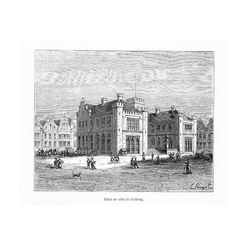 "Hôtel de ville de Colberg."