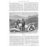 "Das Dorf Zakopane und ein Theil der TatraKette, von Kubalowka aus gesehen." / Widok na wieś Zakopane i część pasma Tatr ujęte