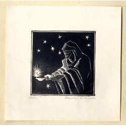 "Noc" / Postać kobiety (zakonnicy?) z kagankiem