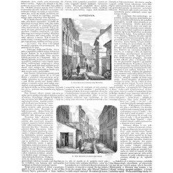 "WARSZAWA. I. Ulica Brzozowa od strony ulicy Mostowéj. II. Ulica Brzozowa od strony ulicy Celnéj. (1263-64)"