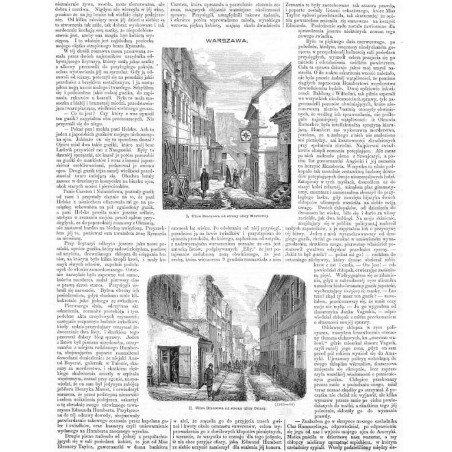 "WARSZAWA. I. Ulica Brzozowa od strony ulicy Mostowéj. II. Ulica Brzozowa od strony ulicy Celnéj. (1263-64)"