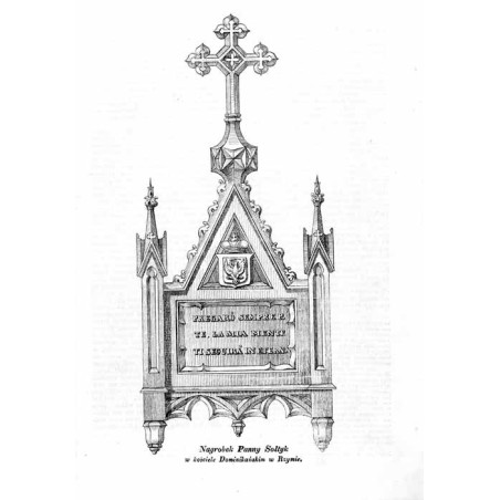 "Nagrobek Panny Sołtyk w kościele Dominikańskim w Rzymie."