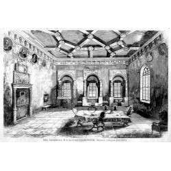 "IZBA RADZIECKA W B. RATUSZU KRAKOWSKIM. (Rysował z litografii Podbielski)."