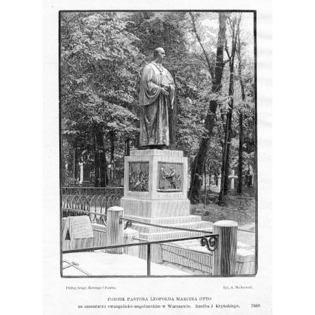 Pomnik pastora Leopolda Marcina Otto / "POMNIK PASTORA LEOPOLDA MARCINA OTTO na cmentarzu ewangelicko-augsburskim w Warszawie. R
